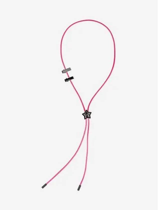 센티멍 넘버 482 스타 코드 락 네크리스 블랙 핑크 Sentiments No.482 Star Code Lock Necklace Black Pink