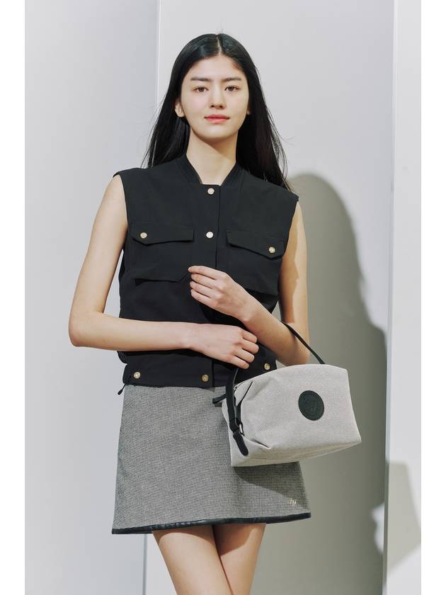 HOUNDTOOTH CHECK SKIRT