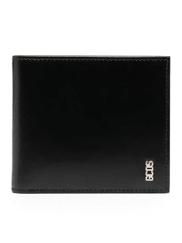 GCDS 로고 플라크 반지갑 FW21M010091_02BLACK