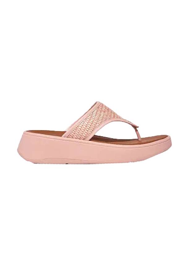 핏플랍 여성 F 모드 우븐 플랫폼 토 포스트 플립플랍 핑크