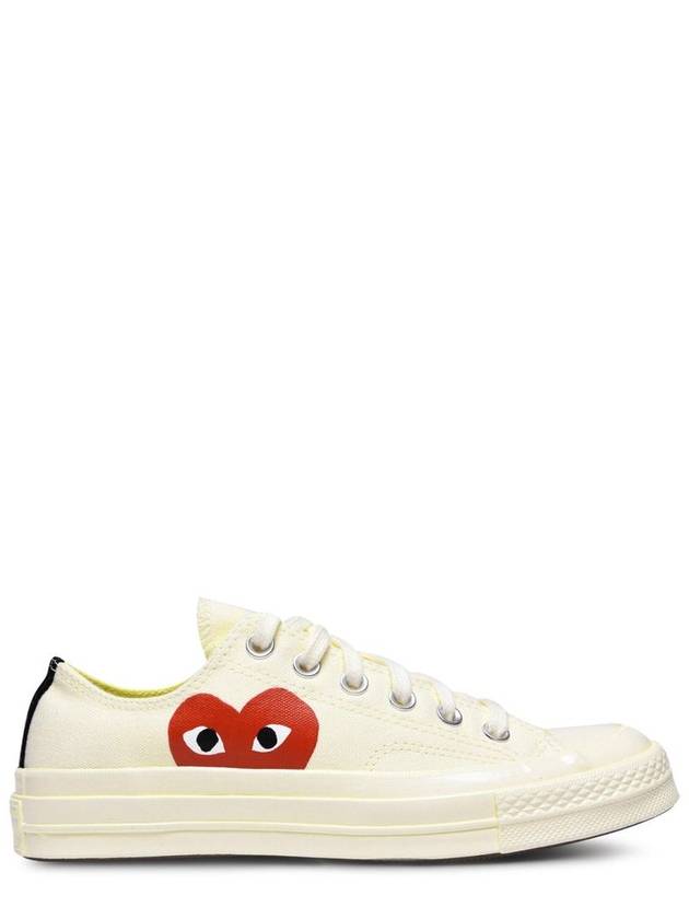 NB20 꼼데가르송플레이 여성 스니커즈 X Converse Half Peeping Heart Chuck Taylor 70 Trainers 276155 세련