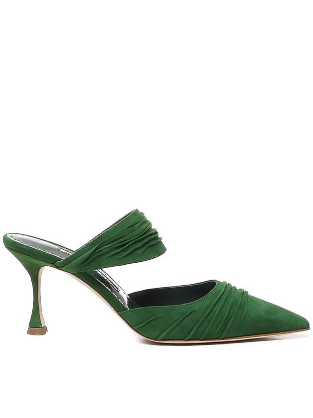 Manolo Blahnik Circeamu sabot in suede