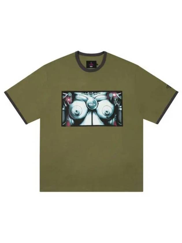 팔라스 x 비비안 웨스트우드 링거 티셔츠 올리브 24FW Palace x Vivienne Westwood Ringer T Shirt Olive 24FW