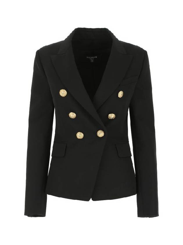 발망 금장 버클 자켓 블랙