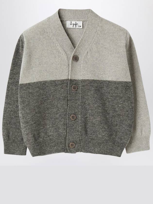 Il Gufo Colour-block wool cardigan