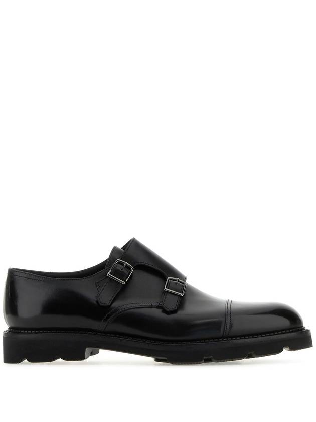 John Lobb - Black leather strap shoes