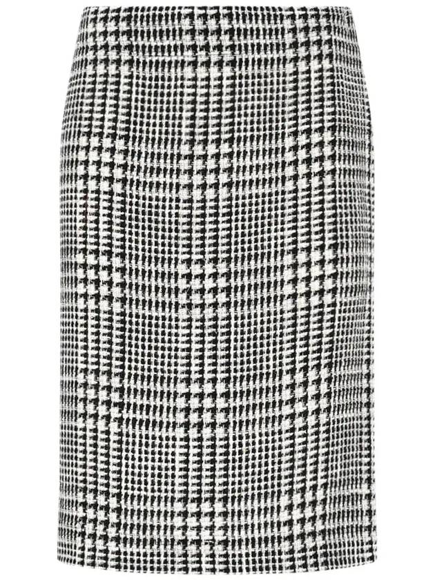 지안루카 카판놀로 하운드투스 펜슬 스커트 25EP485100_BLACKWHITE