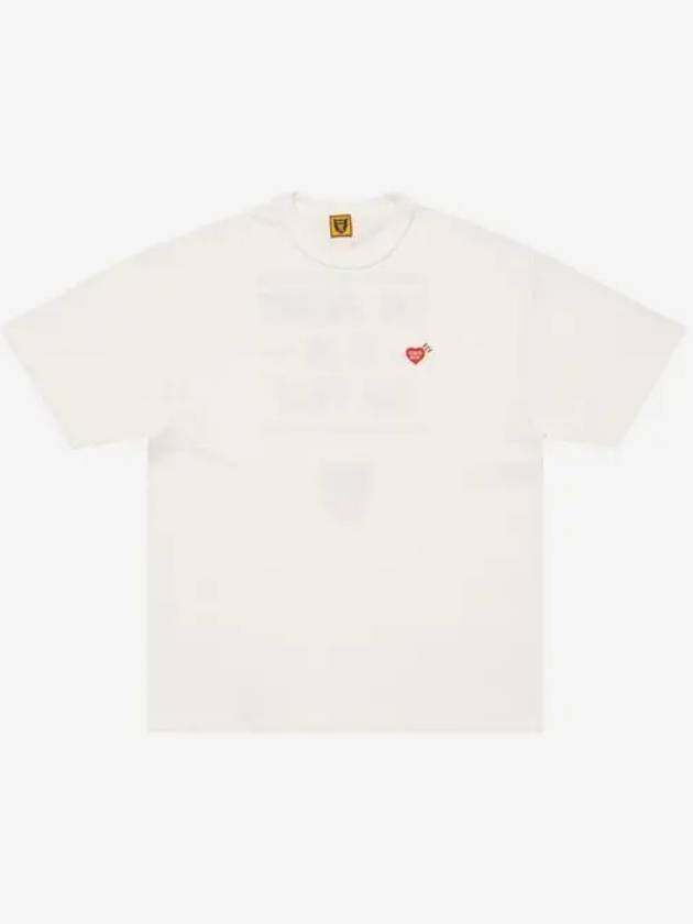 휴먼 메이드 하트 뱃지 티셔츠 화이트 Human Made Heart Badge T Shirt White