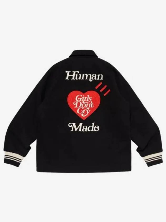 휴먼 메이드 x 베르디 걸스 돈 크라이 스타디움 자켓 블랙 Human Made x Verdy Girls Don't Cry Stadium Jacket Black