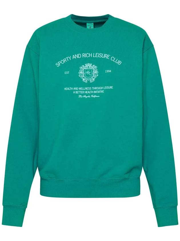 스포티 & 리치 로고 프린트 크루넥 스웨트셔츠 CRESTCREWNECKTEAL_TEAL