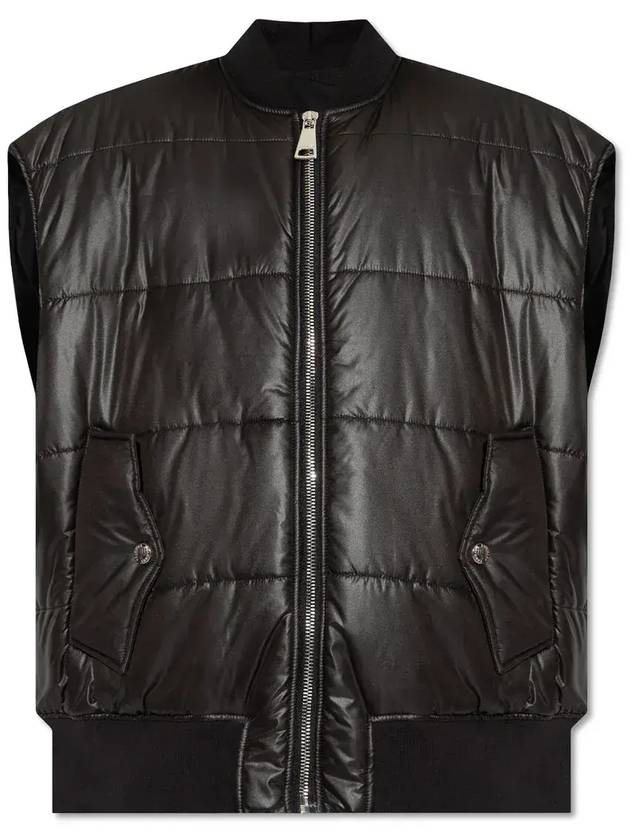 Khrisjoy 패딩 집업 보머 베스트 EFPW023NYCZ_BK01