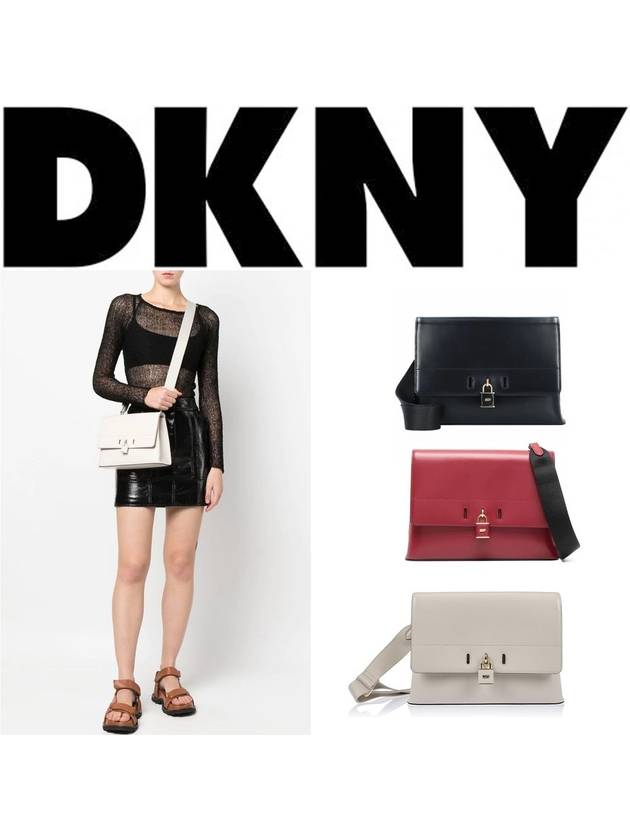 DKNY 가방 팔머 스무스 소가죽 크로스바디백 R24EXT93