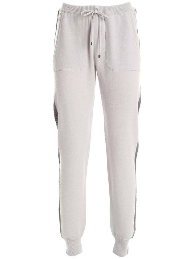 Lorena Antoniazzi Side bands pants in dove grey