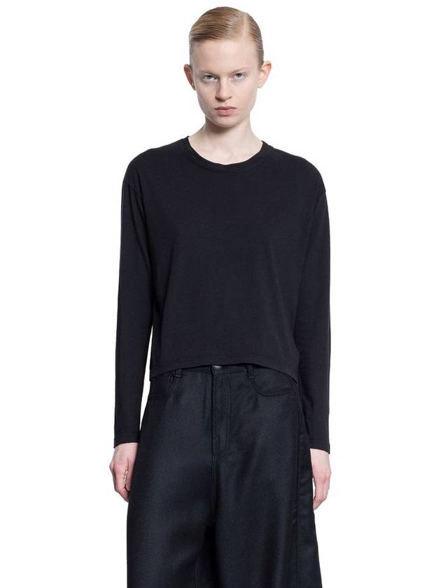 JAMES PERSE WOMAN BLACK T-SHIRTS & TANK TOPS