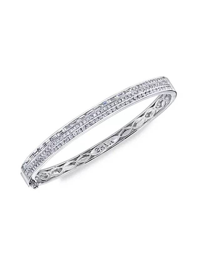 18K 화이트 골드 다이아몬드 뱅글 18K White Gold & Diamond Bangle