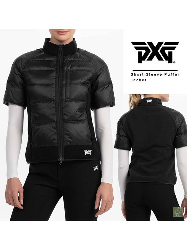 2024 FW PXG 피엑스지 여자 골프 경량 패딩 여성 덕다운 보온 후리스 겨울패딩 블랙