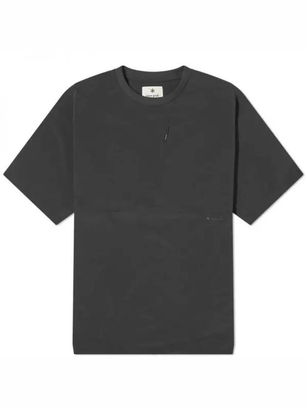 스노우 피크 통기성 퀵 드라이 티셔츠 블랙 TS23SU009BK
