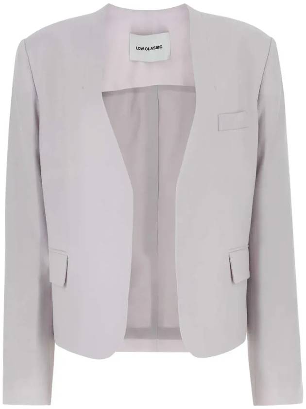 로우 클래식 싱글 브레스트 칼라리스 테일러드 블레이저 LOW23SCBZ040_LAVENDER