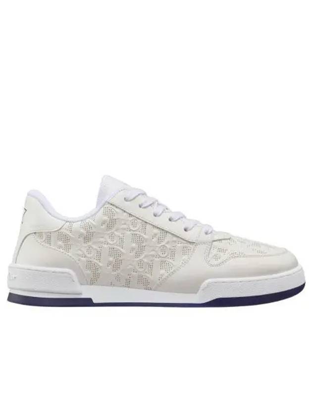 W 디올 원 스니커즈 디올 오블리크 퍼포레이티드 카프스킨 화이트 W Dior One Sneakers Dior Oblique Perforated Calfskin White