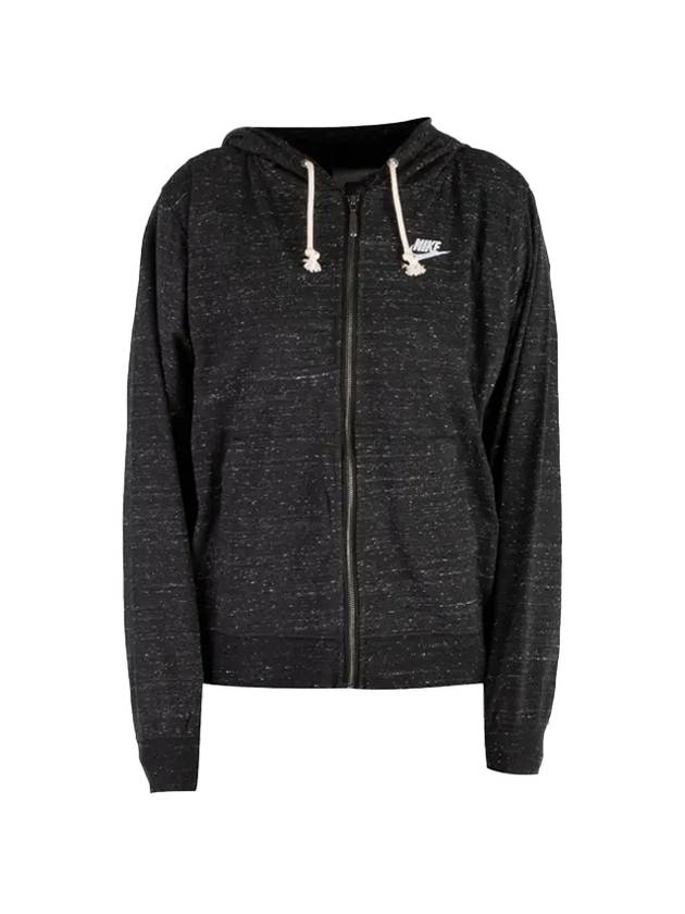 나이키 여성 짐 빈티지 후드집업 그레이