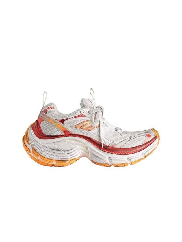 발렌시아가 10XL 스니커즈 화이트 레드 오렌지