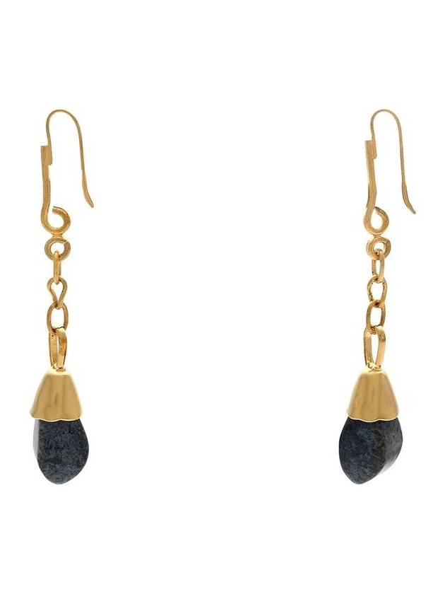 MARNI- 마르니Dumortierite Stone Drop Earrings