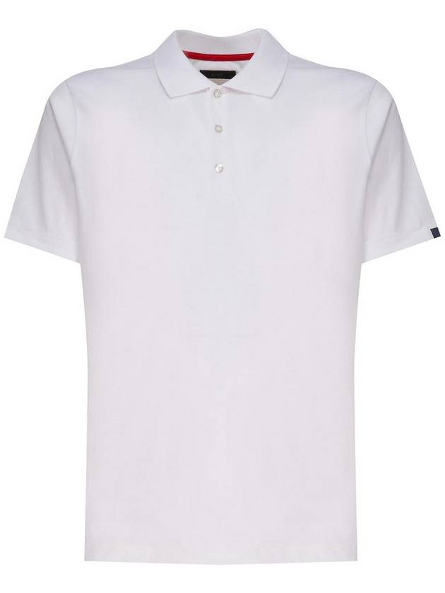 Fay Short-Sleeved Polo Shirt In Cotton Jersey
