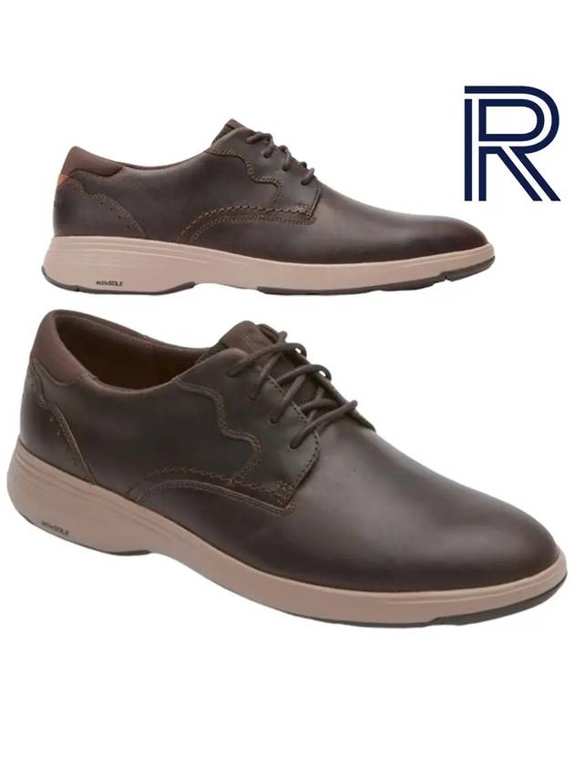 락포트 남성화 노아 옥스포드 구두 신발 다크브라운