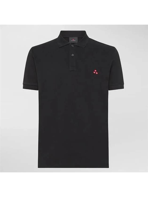 24SS 페트레이 ZENO 카라 반팔티셔츠 블랙