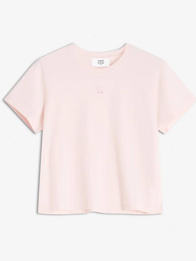 메종키츠네 베이비 폭스 패치 베이비 반팔 티셔츠 라이트 핑크