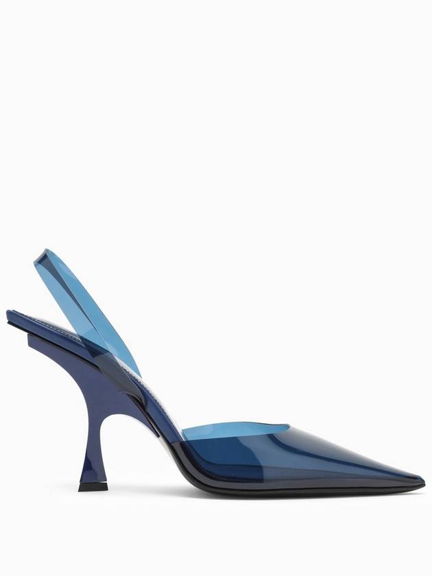 The Attico Electric blue PVC slingback