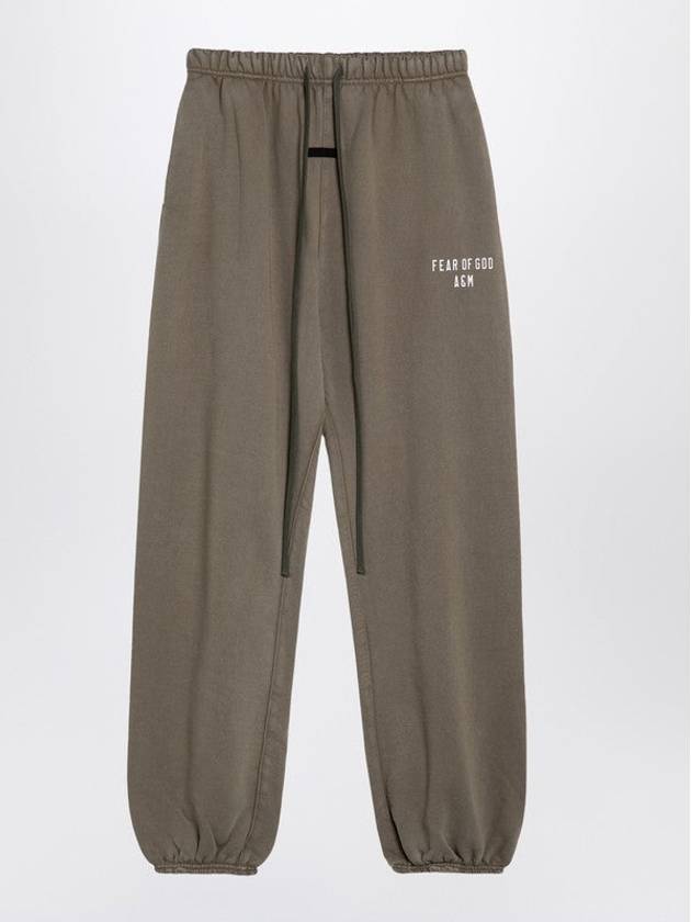 Military Green Jogging Trousers With Logo