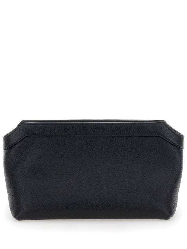 더로우 BlackTerrasse Pouch in Shiny Grain Leather woman W1674L138BLPL