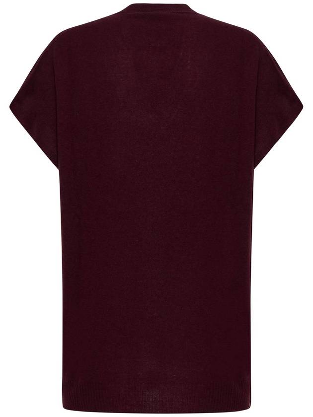 알리시 V넥 반팔 니트 탑 Alysi V Neck Short Sleeved Knitted Top