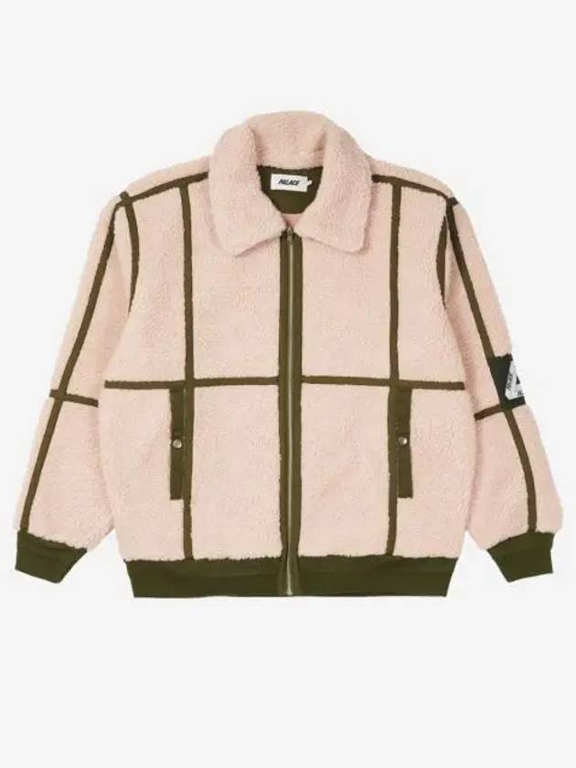 팔라스 쉐르파 플라이트 자켓 핑크 올리브 21FW Palace Sherpa Flight Jacket Pink Olive 21FW