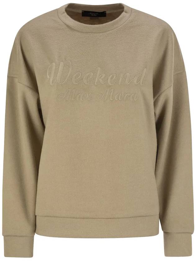 Weekend Max Mara 로고 자수 크루넥 스웨트셔츠 LAGHI2425926032600_002