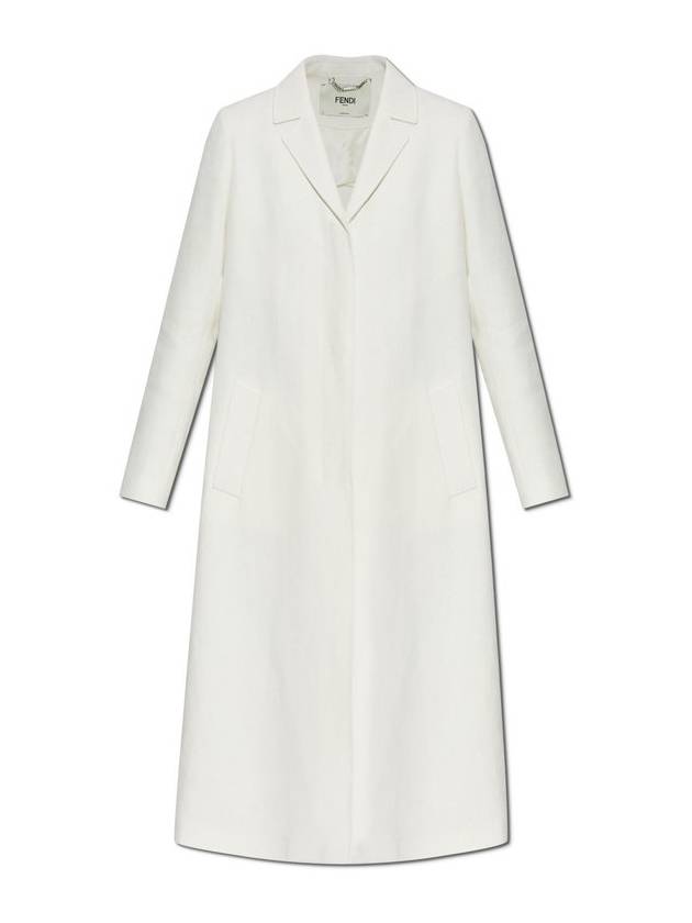 펜디 컨실드 패스텐 롱 코트