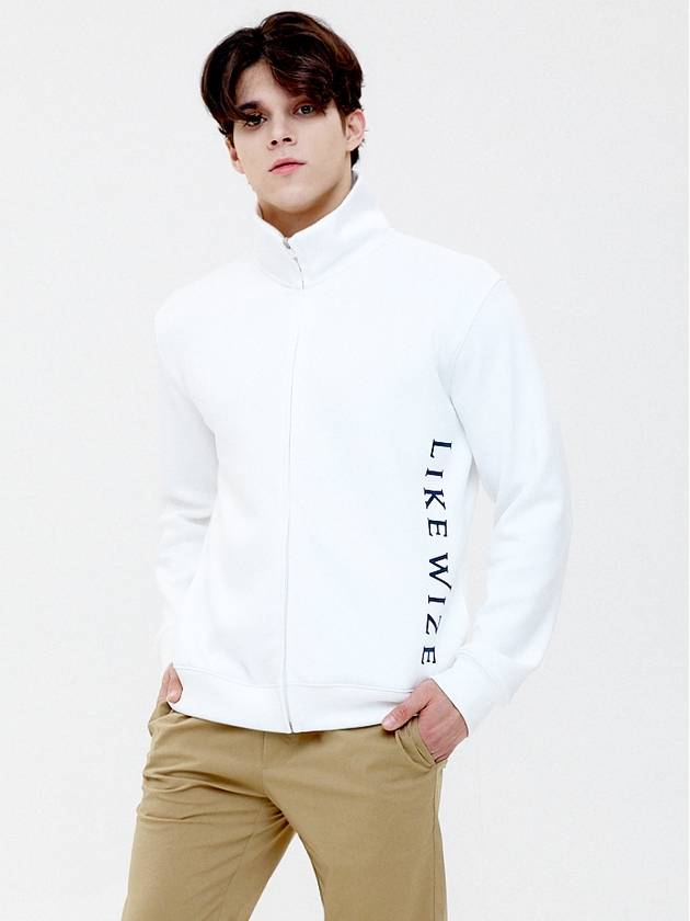 남성 플레인 집업 (화이트)