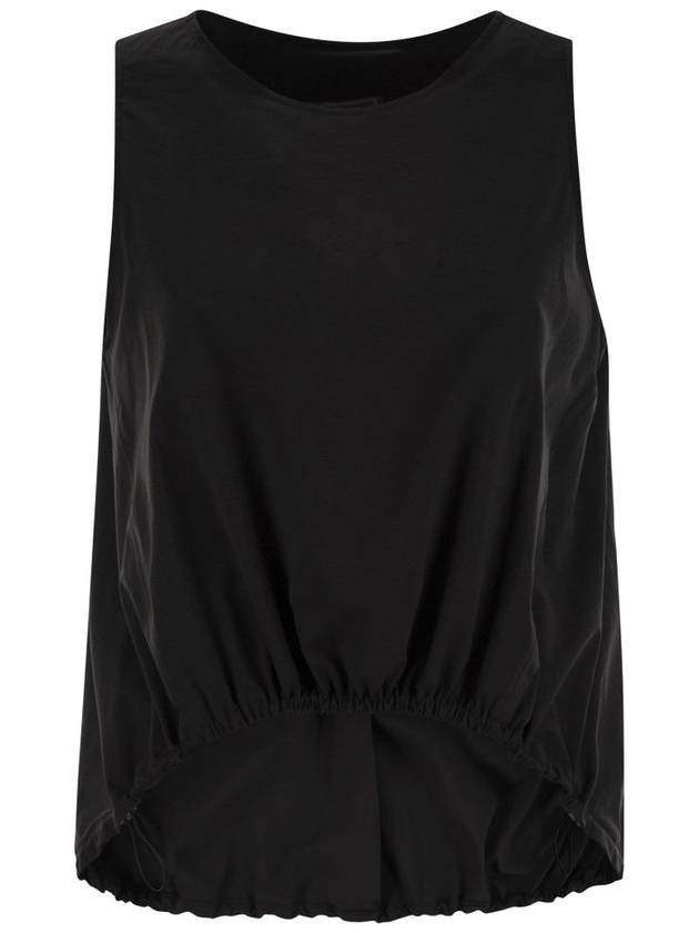 에르노 드로스트링 밑단 퍼퍼 탱크 탑