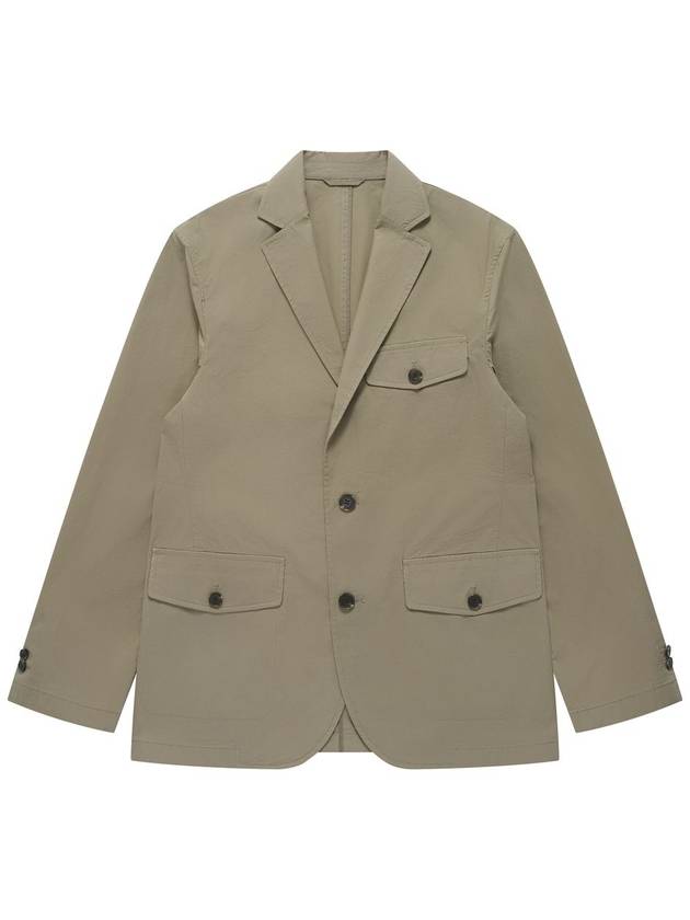 코튼 플랩 포켓 자켓 라이트브라운