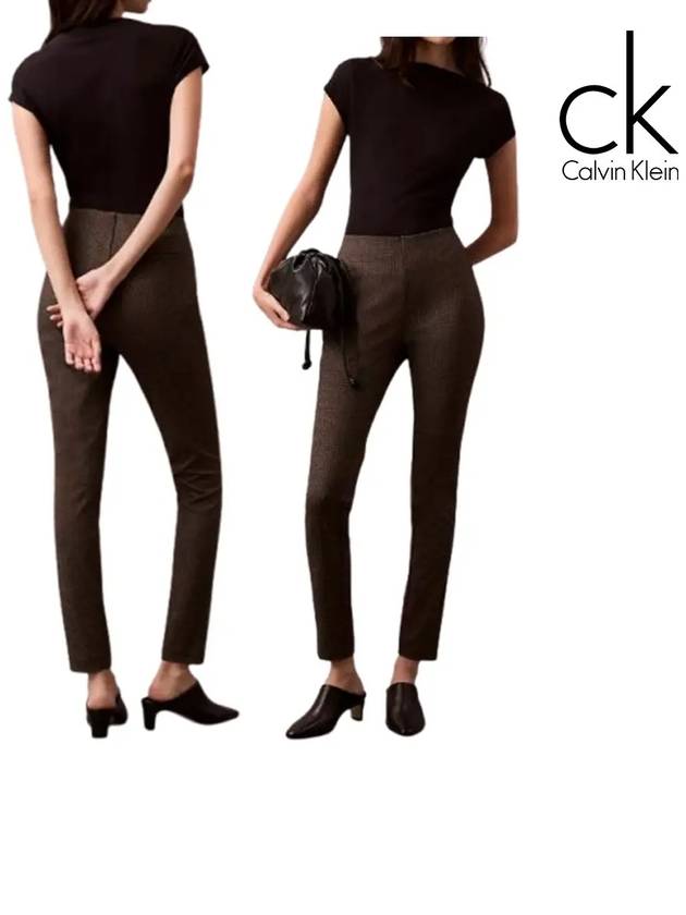 캘빈클라인 바지 여성 하운드투스 스키니 팬츠 브라운