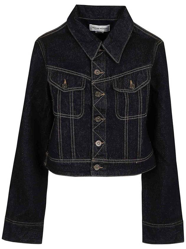 Victoria Beckham Cropped Denim Jacket