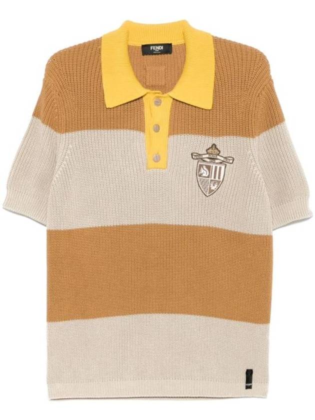 25SS 펜디 폴로 티셔츠 FZC370 AU7S F1RWW STONE SANDAL