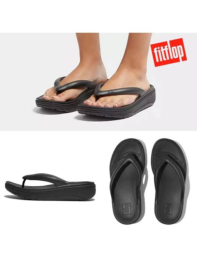 핏플랍 쪼리 안도 리커버리 포스트 샌들 슬리퍼 블랙