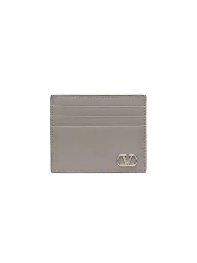 발렌티노 브이로고 시그니쳐 카드 홀더 펄 그레이 Valentino Vlogo Signature Card Holder Pearl Grey