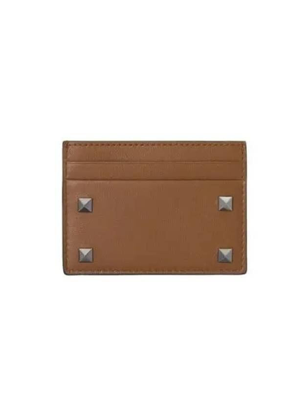 발렌티노 락스터드 카드 홀더 브라운 Valentino Rockstud Card Holder Brown