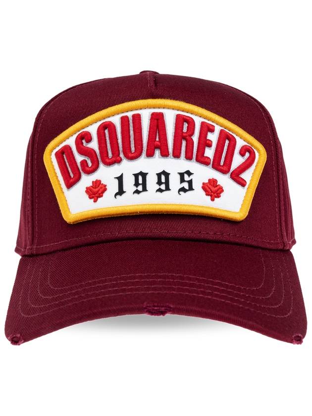 24FW 디스퀘어드2 남성 볼캡 Dsquared2 Baseball Cap  Men's  Burgundy