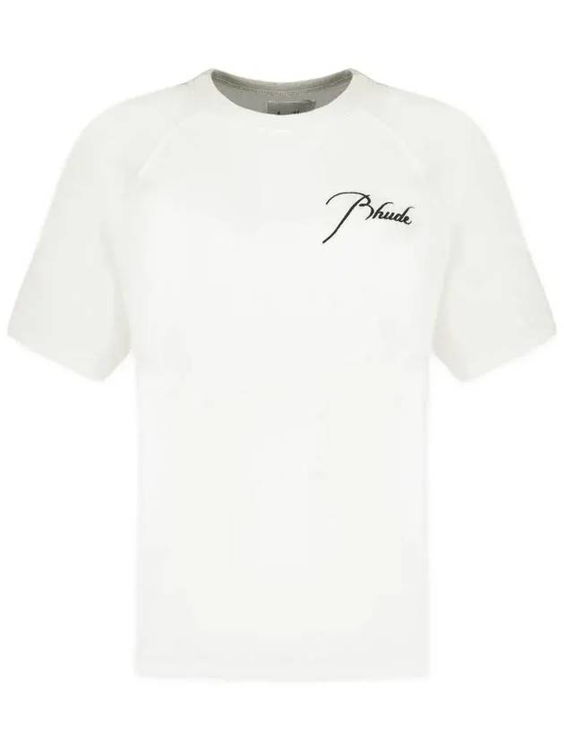 루드 라글런 로고 티셔츠 RHPF24TT130120241_VTGWHITE