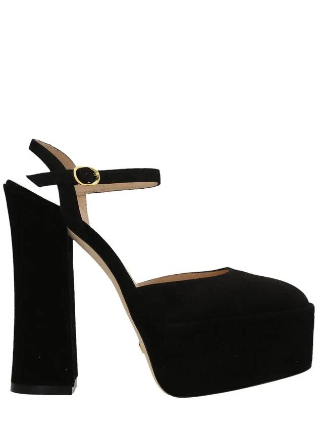 Stuart Weitzman 스카이하이 스트랩 플랫폼 펌프스 SC798_BLKBLACK