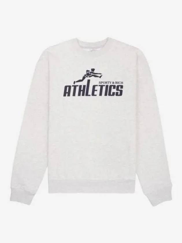 스포티 앤 리치 90's 애슬레틱스 크루넥 헤더 그레이 네이비 Sporty & Rich 90's Athletics Crewneck Heather Gray Navy